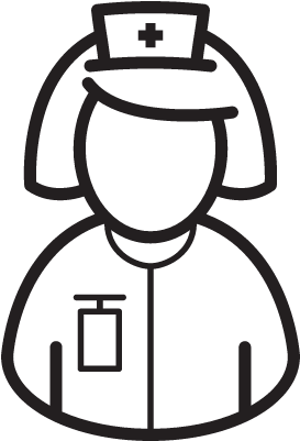 Nurse Bust Vector - Nurse Icon Transparent Background (400x400)