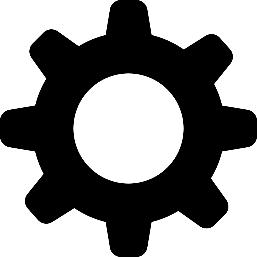 Black And White Stock Png Icon Free Download - Settings Png (980x980)