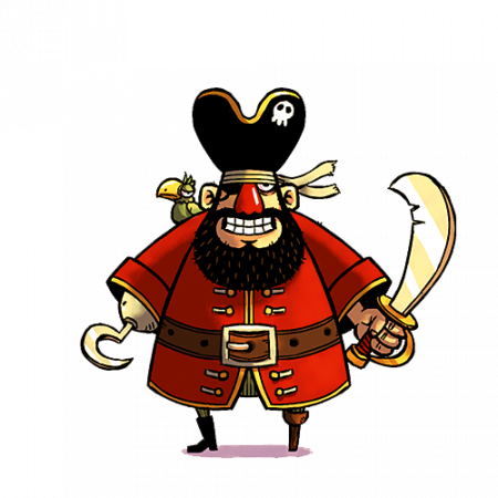 Transparent Pirate - Pirate Png (450x450)