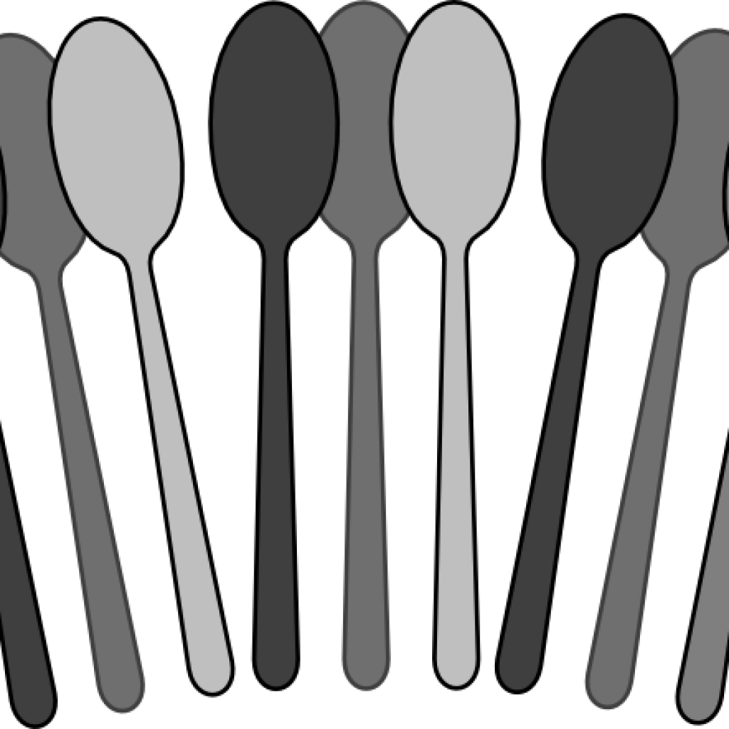 Spoon Clipart Blackwhite Spoons Clip Art At Clker Vector - Spoon (1024x1024)