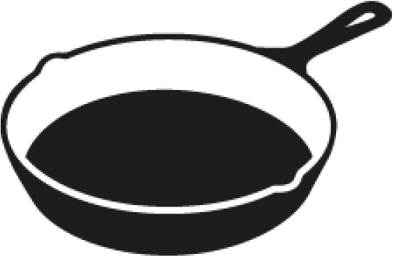 Cast Iron Skillet Clipart (640x480)