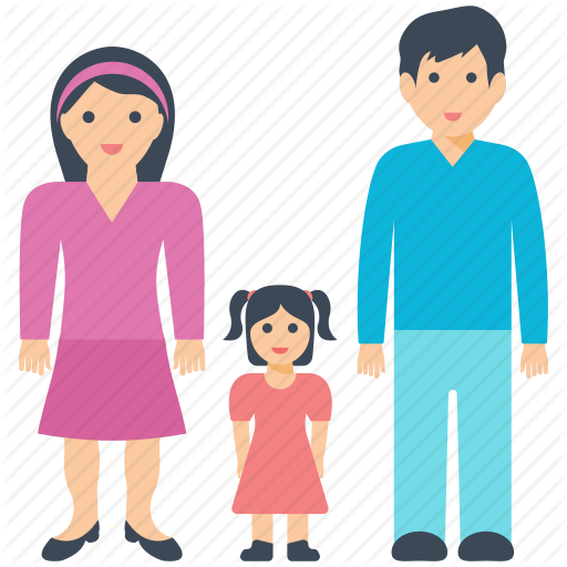 Husband And Wife Talking Cartoon (512x512)