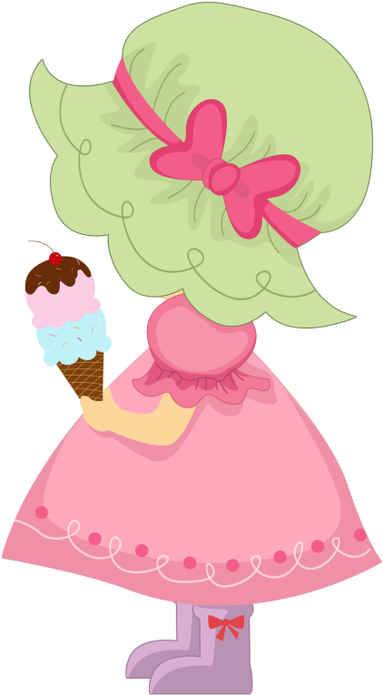 Bonecas & Meninas Owl, Scrap, Family Clipart, - Boneca Sorvete Png (621x870)