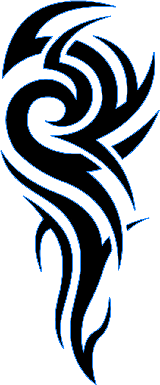 Clip Art Transparent Library Tribales Vector Tribal - Tattoo Png (574x1391)