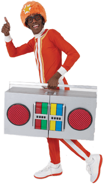 Yo Gabba Gabba Dj Lance Holding Beatbox - Dj Lance Rock Yo Gabba Gabba (400x400)