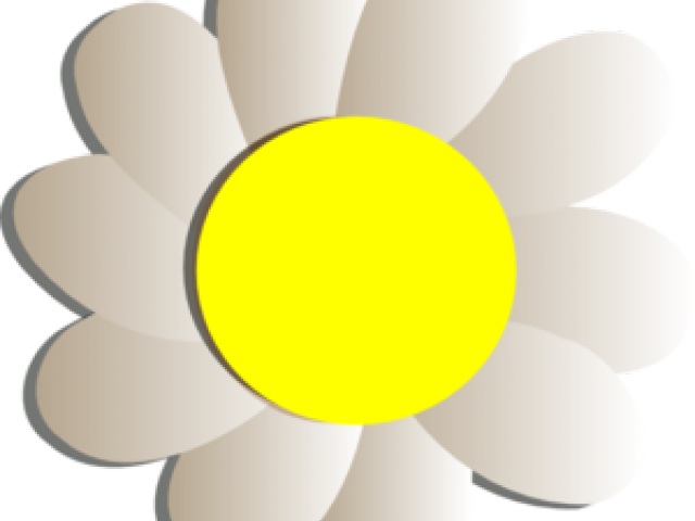 Yellow Flower Clipart Big Flower - Yellow (640x480)