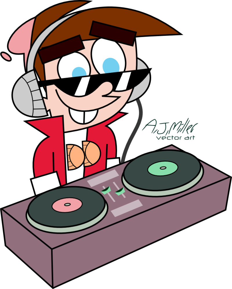Vector Freeuse Download Timmy Turner By Ajtheppgfan - Fairly Oddparents Dj Timmy (801x998)