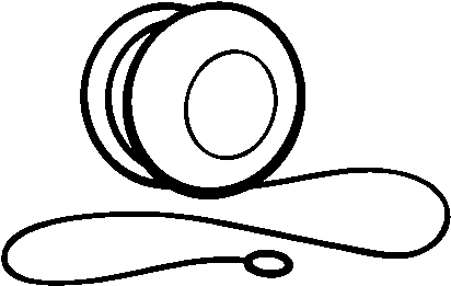 A Yo Yo Coloring Page Coloringcrew Coma Yo Yo Coloring - Desenho De Ioio Para Colorir (600x470)