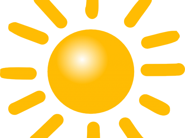 Sunny Clipart Icon - Clip Art Sun (640x480)
