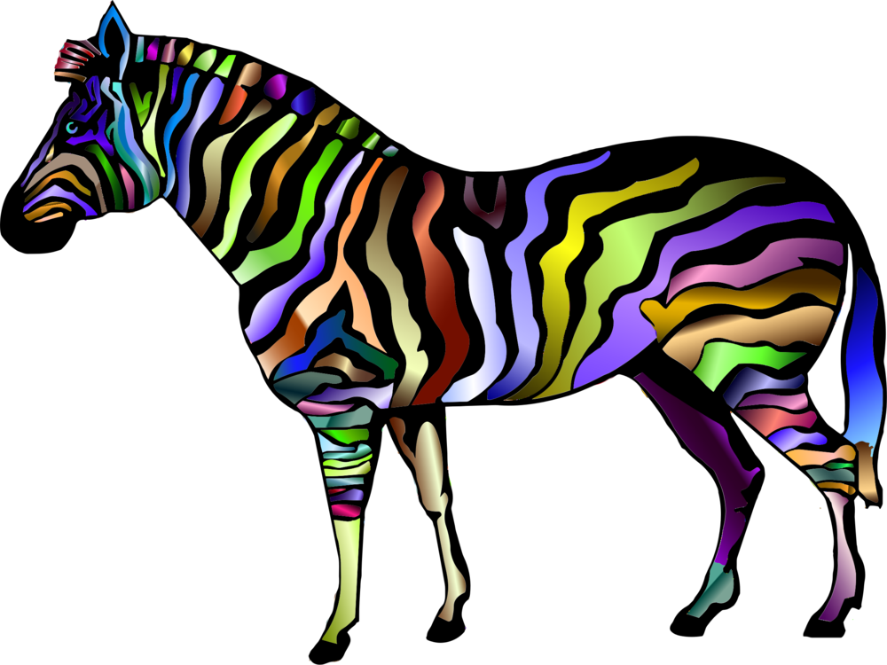 Horse Zebra Computer Icons Stripe Quagga - Zebra Animal (1000x750)