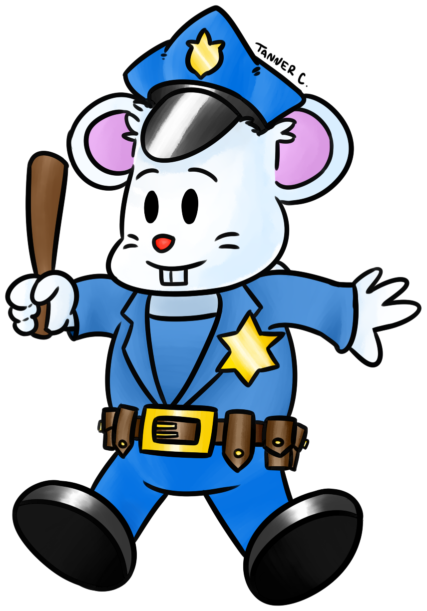 This Is A Drawing Of Mappy I've Been Working With On - Cartoon (855x1224)