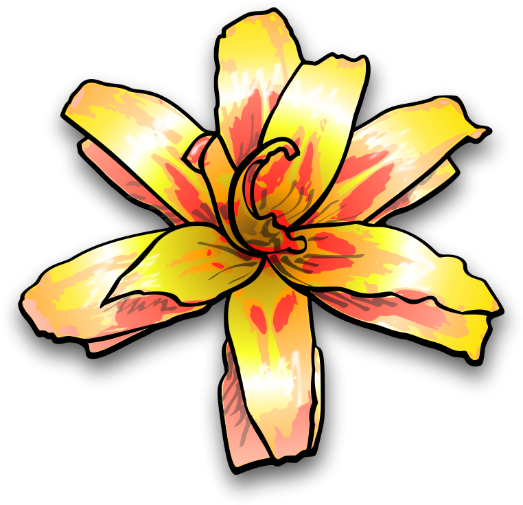 1 - Yellow Flower Clip Art (800x774)
