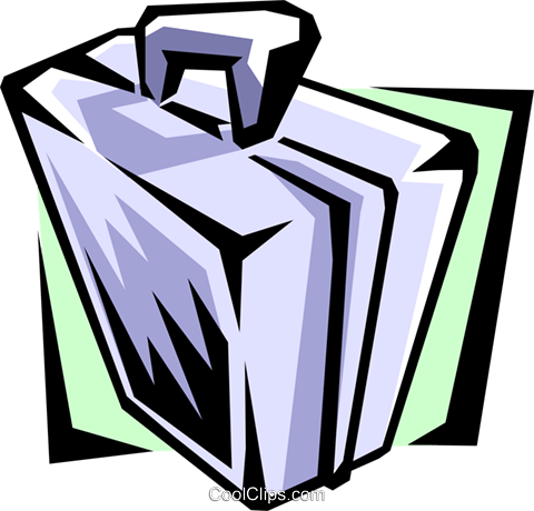 Briefcase Royalty Free Vector Clip Art Illustration - Briefcase (480x460)