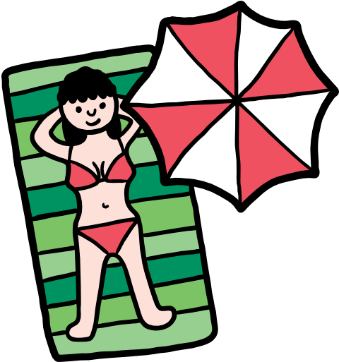 Sunbathing Free Icon - Sun Tanning (512x512)