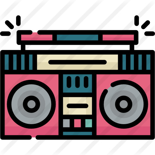 Clip Art Black And White Download Radio Cassette - Clip Art Black And White Download Radio Cassette (512x512)