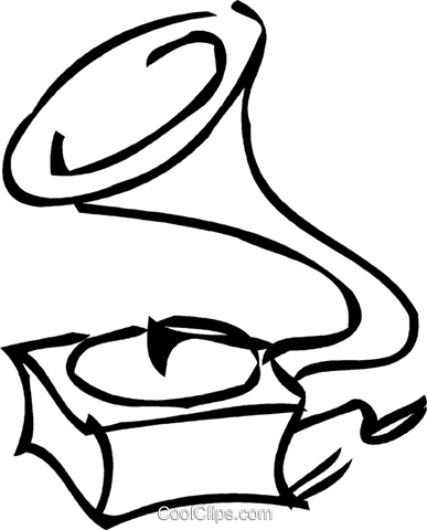 Record Player Cliparts - Record Player Clipart Png (387x480)