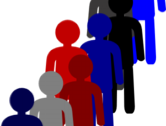 Lines Clipart Clip Art - Clipart People In Line (640x480)