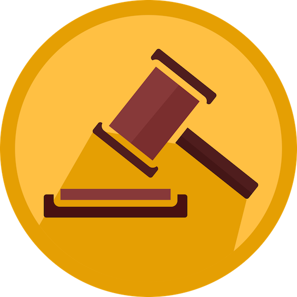 Download Image Free Library Sheep Cattle Livestock - Law Icon Flat (600x600)