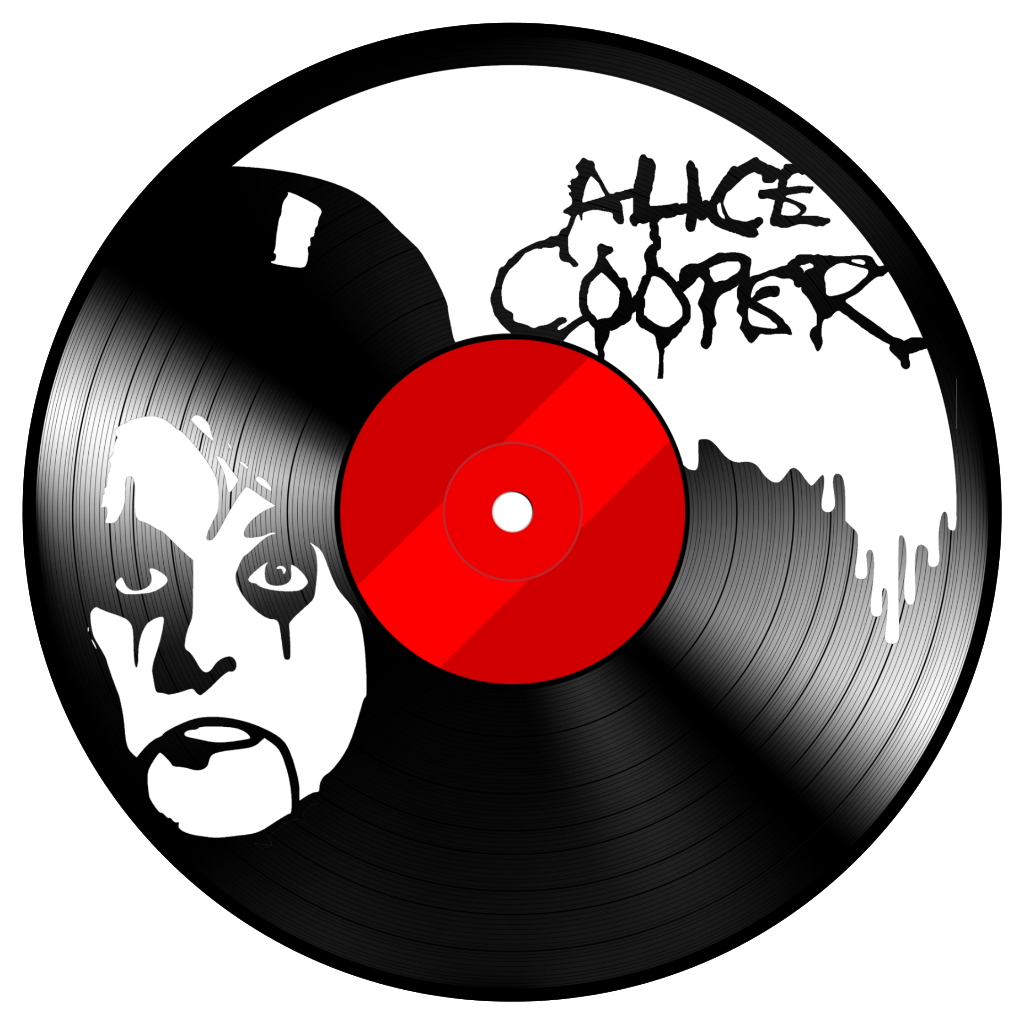 Vinyl Record Drawing At - Alice Cooper (1024x1024)