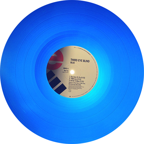 Blue Vinyl Record Png - Transparent Blue Vinyl Record (500x500)