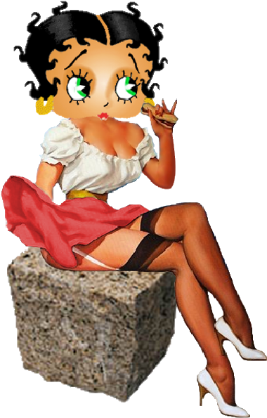 Christmas Betty Boop Clipart - Tin Sign: Many People, 70x50cm. (600x600)