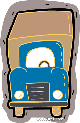 Delivery Truck Royalty Free Vector Clip Art Illustration - Delivery Truck Royalty Free Vector Clip Art Illustration (313x480)