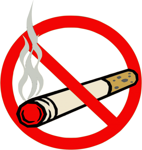 No Allowed, - Stop Smoking (500x527)