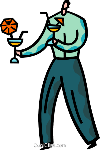 Bartenders Royalty Free Vector Clip Art Illustration - Bartenders Royalty Free Vector Clip Art Illustration (321x480)