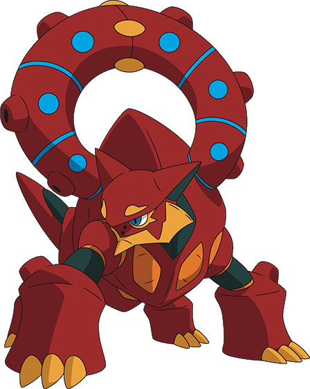 View 721volcanion Xy Anime , - Volcanion Pokemon (448x562)