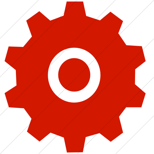 Classica Gear 1 Icon Simple Red - Bengaluru (512x512)