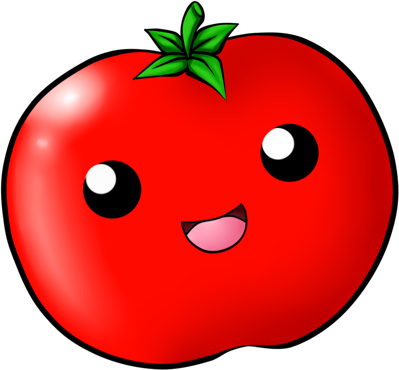 28 Collection Of Tomato Clipart Cute High Quality Free - Kawaii Tomato (900x900)