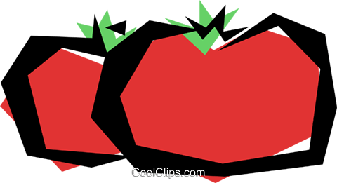 Cool Tomatoes Royalty Free Vector Clip Art Illustration - Cool Tomatoes Royalty Free Vector Clip Art Illustration (480x261)