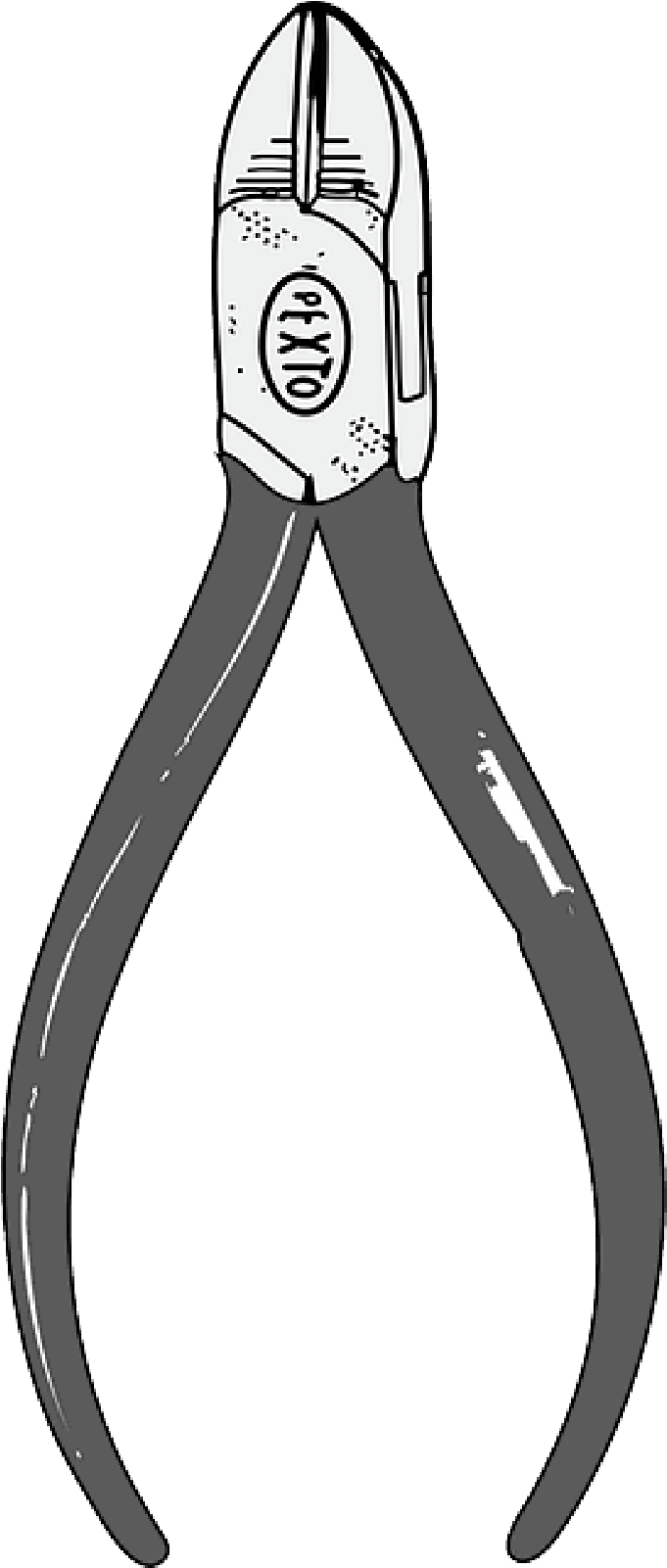 Silhouette Clipart Tool - Wire Cutter Clip Art (800x1600)