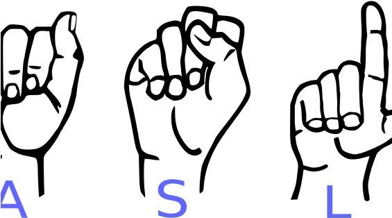 A Man Raised By Silence Is The Last Man Laughing - American Sign Language Letters (564x341)