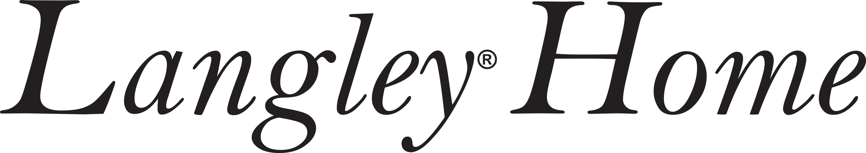 Langley Home Is An Usa Brand Of Aromatic And Organic - Calligraphy (3000x530)