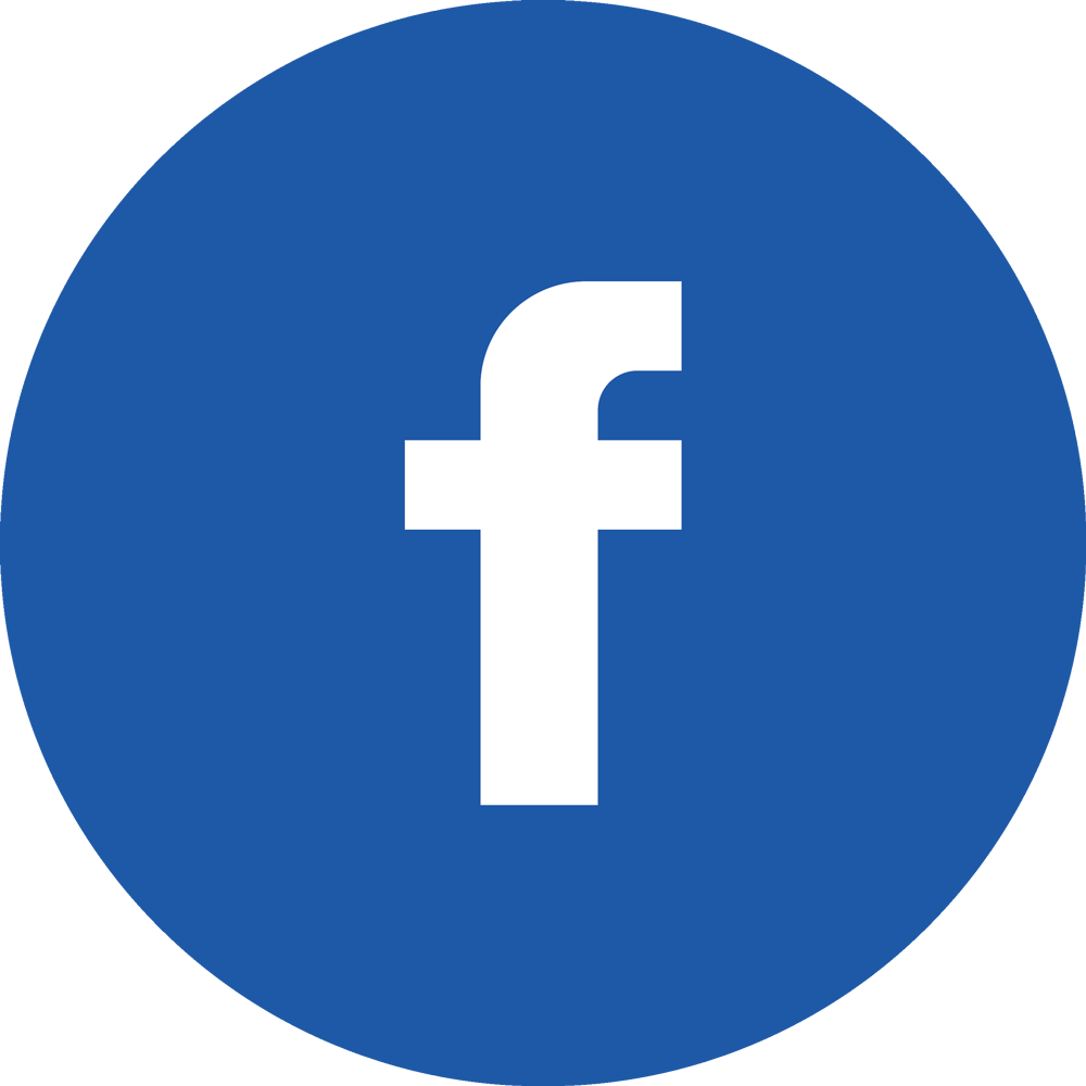 Fb Icon Circle Ltblue - Fb Logo For Email Signature (1000x1000)