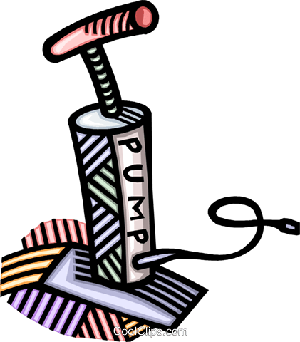 Bicycle Pumps Royalty Free Vector Clip Art Illustration - Boyle's Law (421x480)