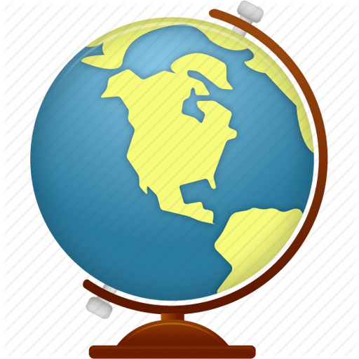 Earth Icon Gif Clipart Globe World Earth - Globe Icon Gif (512x512)