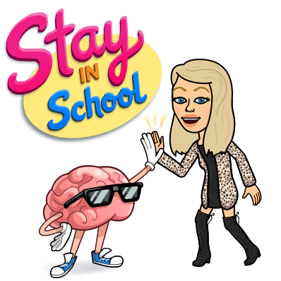 My Name Is Ms - Bitmoji Stay In School (398x398)