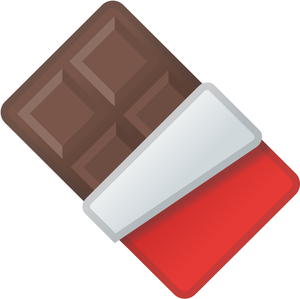 Chocolate Bar Png Chocolate Bar Icon Noto Emoji Food - Chocolate Bar Icon Png (1024x1024)