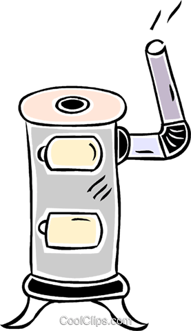 Woodstove Royalty Free Vector Clip Art Illustration - Bild (277x480)