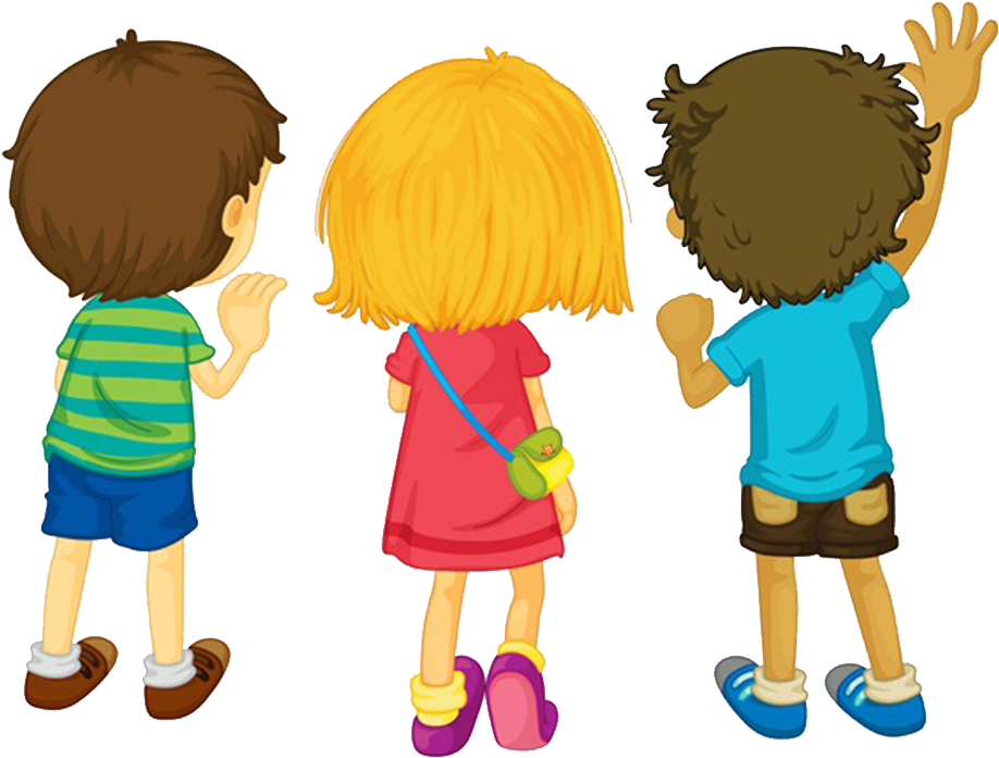 Child Stock Photography Clip Art Looking For - Cartoon Kids Backs (1000x1000)