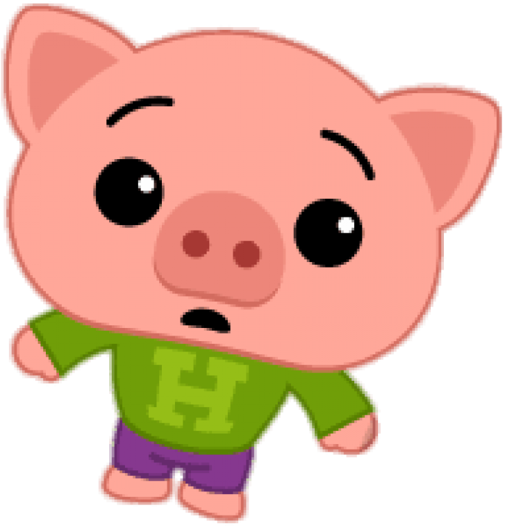 Plim Plim's Friend Hoggie The Pig - Hoggie (850x843)