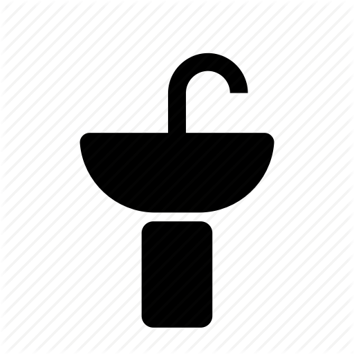 Sink Illustrationpng Clipart Sink Faucet Handles & - Bathroom (512x512)