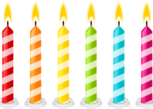 Birthday Candles Clipart Birthday Symbol - Birthday Candle No Background (640x480)