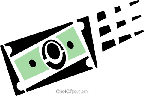 Dollar Bill Royalty Free Vector Clip Art Illustration - Graphic Design (480x320)