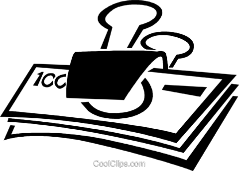 Dollar Bills In A Bulldog Clip Royalty Free Vector - Dollar Bills In A Bulldog Clip Royalty Free Vector (480x344)