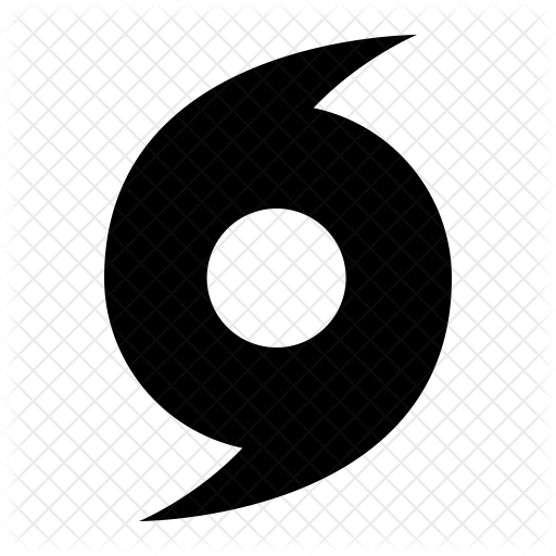 Hurricane Clipart Icon - Circle (512x512)