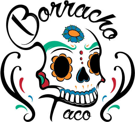 Borracho Taco - Borracho Del Dia De Muertos (596x458)
