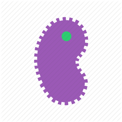 Vector Bacteria Flat Graphic Free Download - Bacteria Flat Icon (512x512)